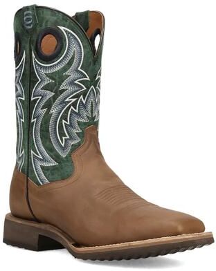 Dan Post Boots Royston (Men's) Casual in Tan/Green, Size 11.5 D, Leather