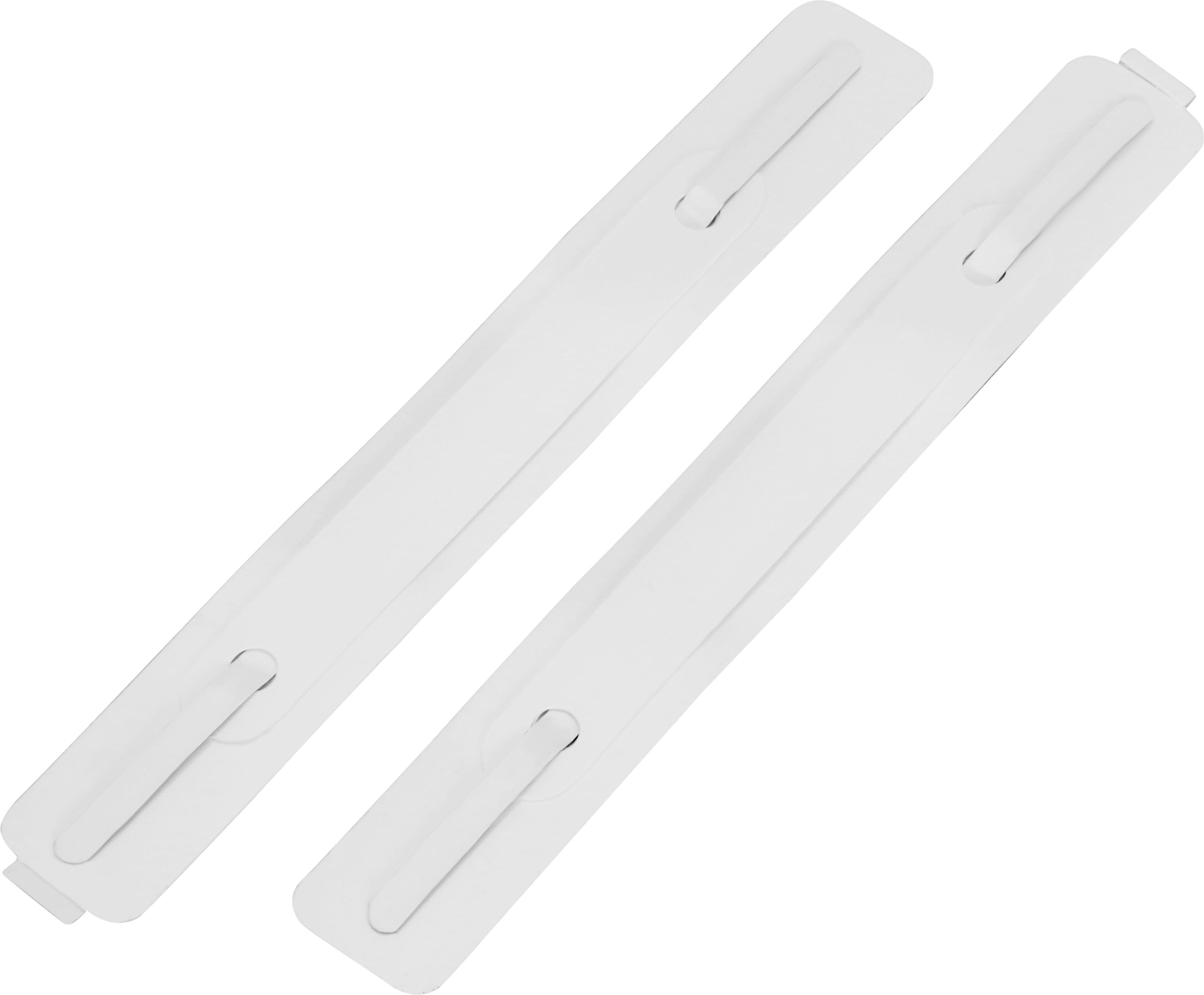 SPRINTIS 100 Unités - Mécanismes de reliure autocollants, blancs, 150 x 20 mm 100 unités par sachet, plastique, acier