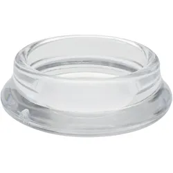 WAGNER Möbeluntersetzer rund Rohr 4tlg. - Durchmesser Ø 23/35 x 11 mm, Abrieb 4 mm, Kunststoff transparent - 15042399
