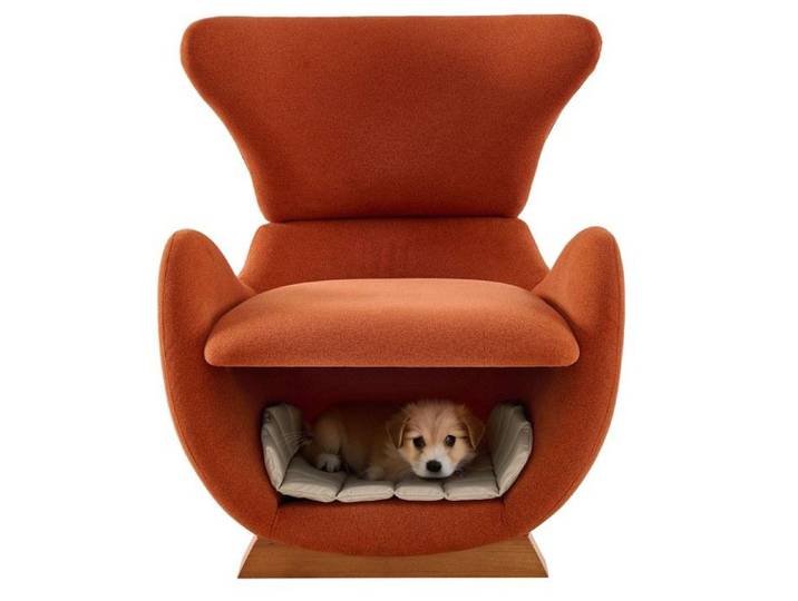 Fauteuil Lounge Design Requin-Baleine Tissu Anti-Griffures Refuge Chats Chiens Canapé Simple Pour Salon
