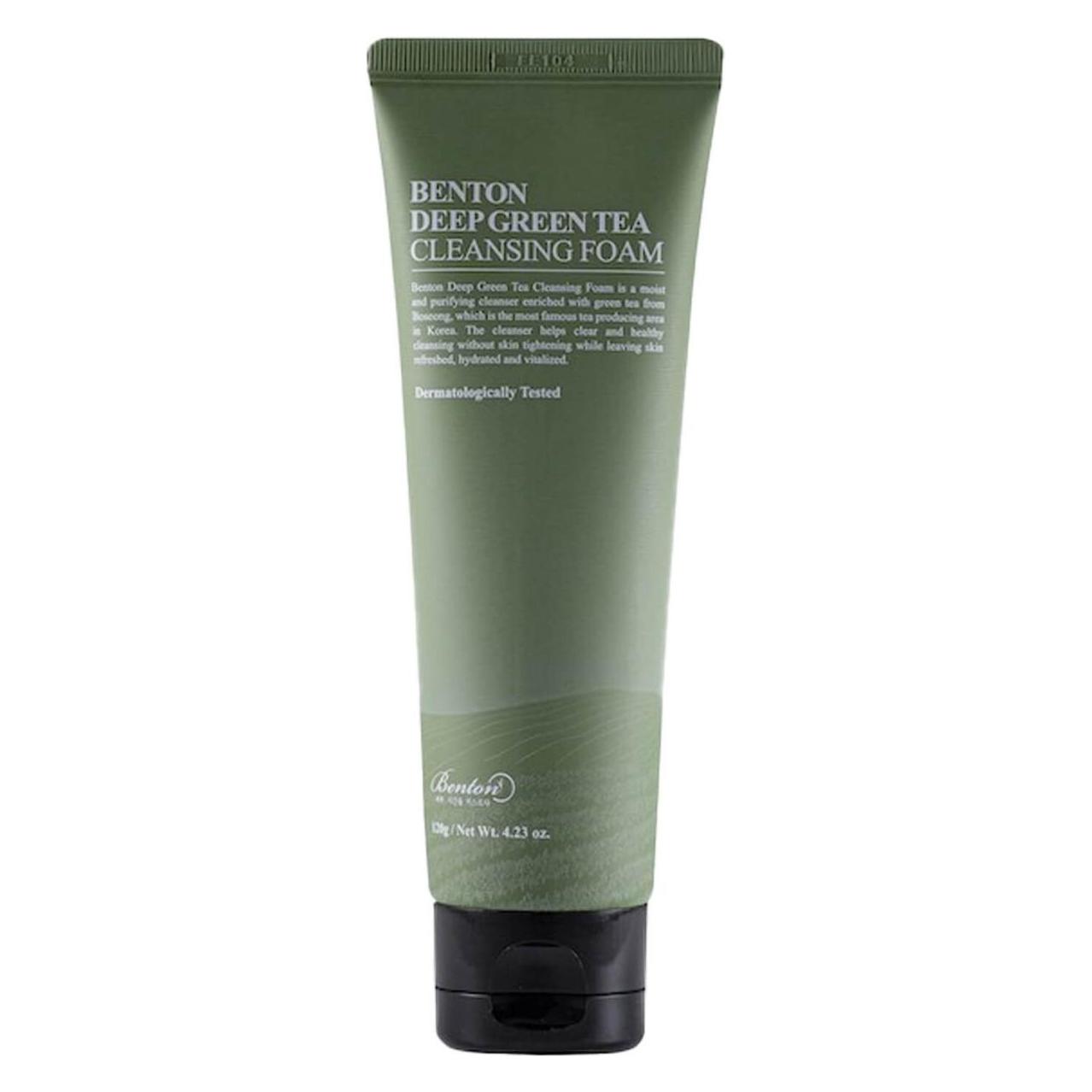 Benton deep green tea cleansing foam (Reinigungsschaum, 120 ml) (8809566990846)