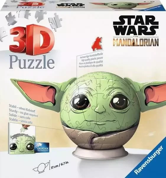 Puzzle-Ball Star Wars: Baby Yoda mit Ohren 72 Teile