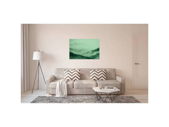 Tableau déco Gloomy Landscape Polyester PVC / Épicéa Vert 90 x 60cm