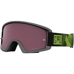Giro, Unisex, Sportbrille, Tazz Vivid MTB Goggle (ano lime, Black, Zeiss VIVID True Sight Polycarbonat Scheibe), Schwarz