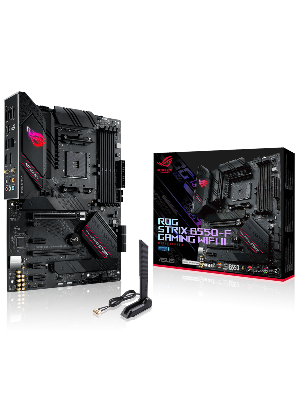 ASUS ROG STRIX B550-F GAMING WIFI II Mainboard - AMD B550 - AMD AM4 - DDR4 RAM - ATX