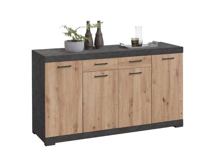 FMD Möbel Kombikommode in Matera-Artisan Eiche - 160x89,9x49,9cm (BxHxT)