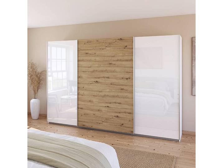 Armoire - Bicolore 315cm Blanc/Blanc brillant/Blanc alpin