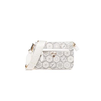 Schultertasche GATTINONI "Teodosia Daily Crossbody Bag Damen", Damen, Gr. B/H/T: 7cm x 16cm x 7cm onesize, weiß (alabaster), PVC, Polyurethan, Taschen Schultertasche, Schultertasche Damen, Abendtasche, Fashion, Lifestyle, Sale