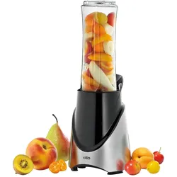 Cilio Smoothie Maker, Entsafter, Schwarz, Silber