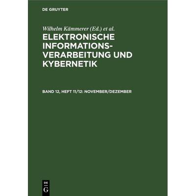 November/Dezember, Gebundene Ausgabe von , De Gruyter, 978-3-11-248485-2