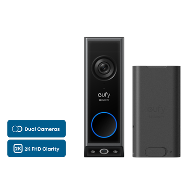 Video Doorbell E340 + Rechargeable Battery Pack with USB-C Black