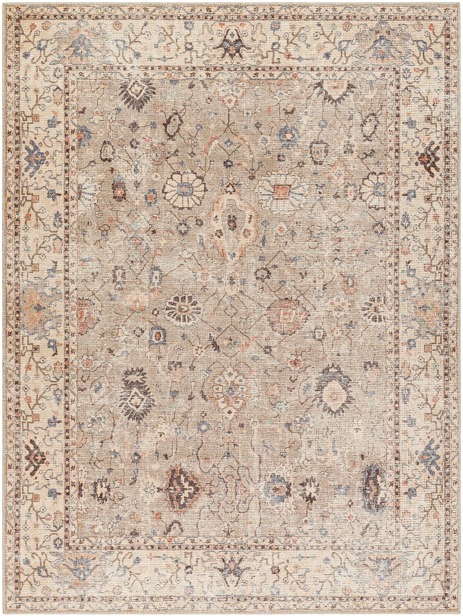 Teppich LIVABLISS "Davina", beige (braun), B:200cm H:7,9mm L:275cm, Polyester, Teppiche, Teppich braun B : 200cm 1 Stk., 7,9mm, L: 275cm