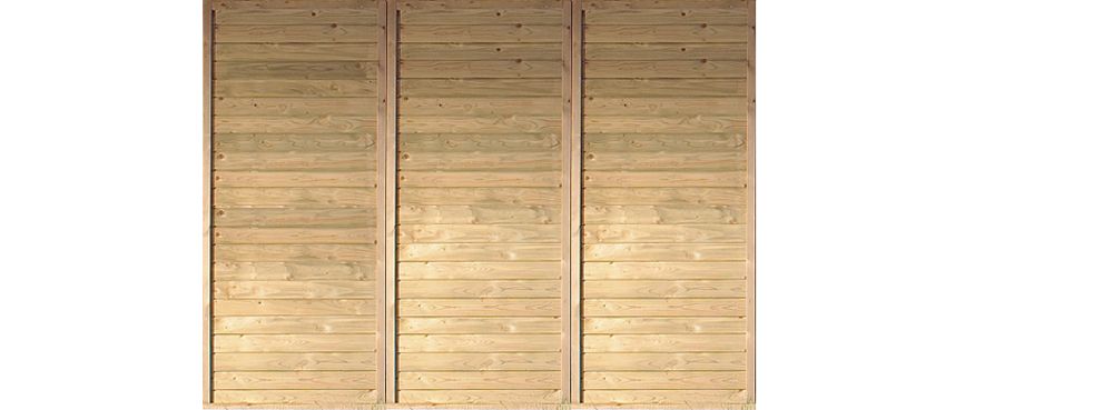 KARIBUHOLZT Carport Rückwand einzel kdi B250xH200 08427225
