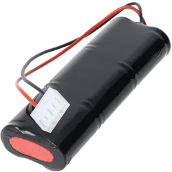 XCell Notleuchtenakku NiCd 7,2V 1800mAh L2x3 Sub-C mit 200mm Kabel und Stecker (1 Stk., Sub-C), Akku Ladegerät