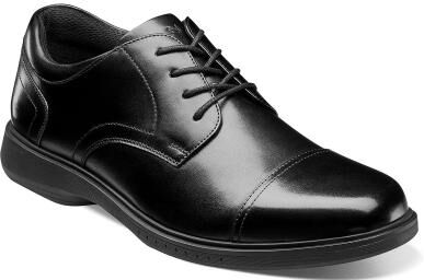 Nunn Bush Kore Pro Cap Toe Oxford Shoes - Mens 9.5 Black Oxford XW