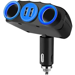 Vakoss TP-3268K-Adapter ist 1x USB-A 2,1 A (TP-3268K), Auto Adapter, Schwarz, Blau