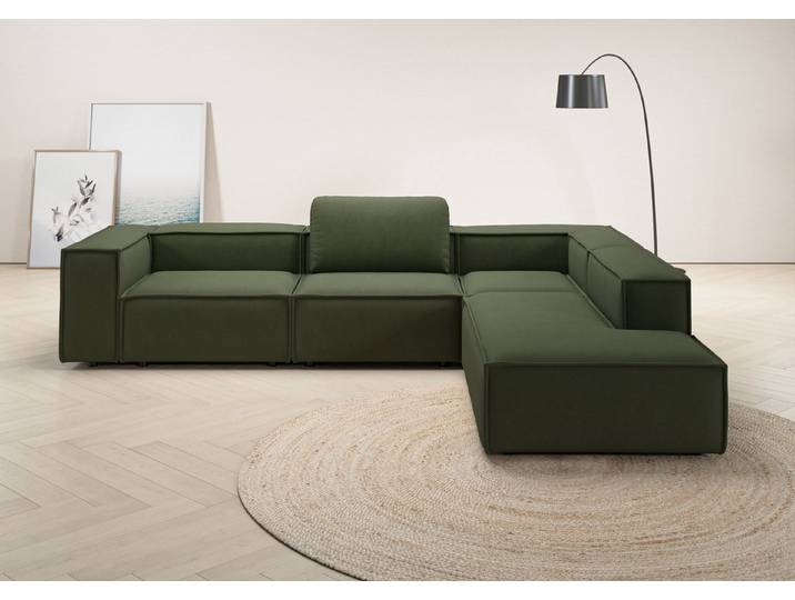 Home affaire Ecksofa Watertown luxuriöses Design & erstklassige Qualität, Japandi Design, Breite 311 cm