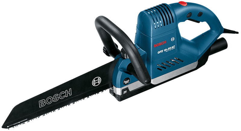 Bosch Elektrofuchsschwanz GFZ 16-35 AC, 2x Sägebl. f. Porenbet., 2x f. Holz + Kunstst., Kabelgebunden 0601637751