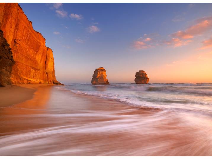 Fototapete PAPERMOON 12 Apostles Great Ocean Beach , bunt, B:3,5m L:2,6m, Vlies, Tapeten, Fototapete