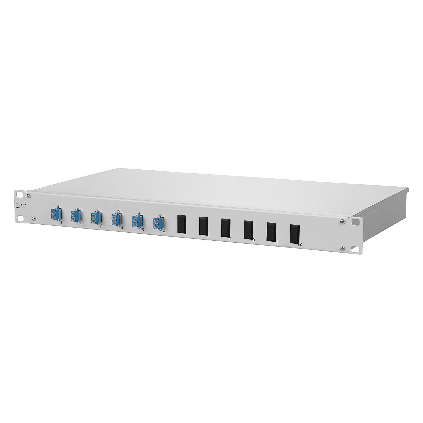 Metz Connect 1502597406-F LWL-Patchfeld OpDAT fix 6xLC-D OS2 eingelegt (1502597406-F)