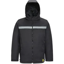 Safeguard,  ESD-Winterjacke mit Kapuze, leicht, schwarz, 5XL (5XL)