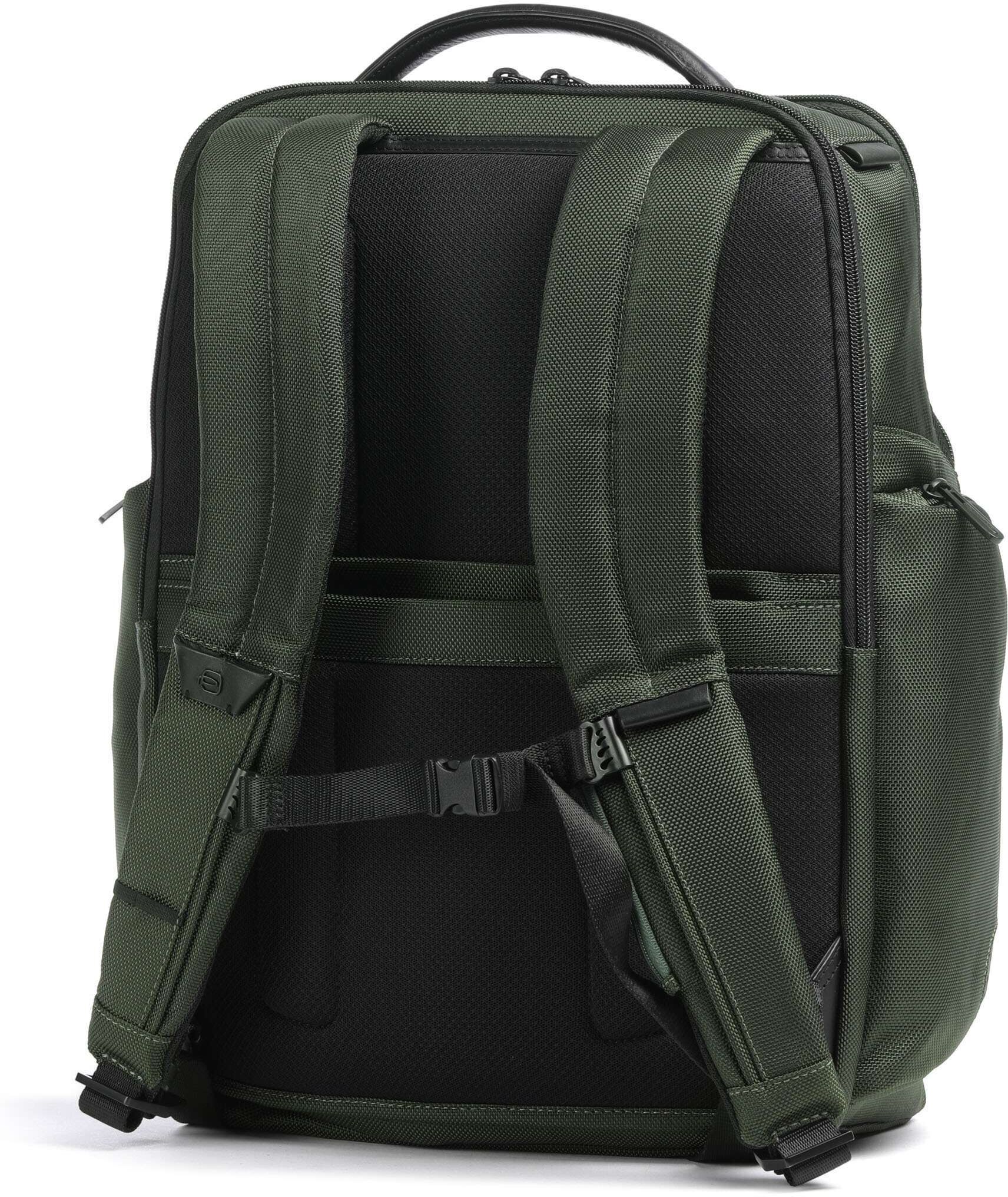 Piquadro Brief 2 Laptop-Rucksack, grün
