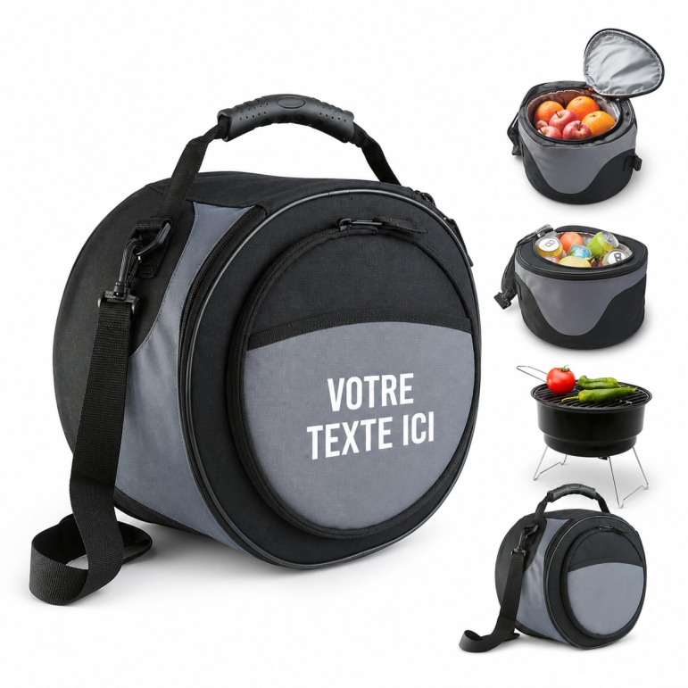 Sac isotherme personnalisé DONAU PET noir
