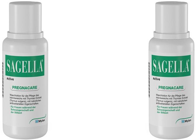2x Sagella active Pregnacare Waschlotion 2x250 ml Lotion