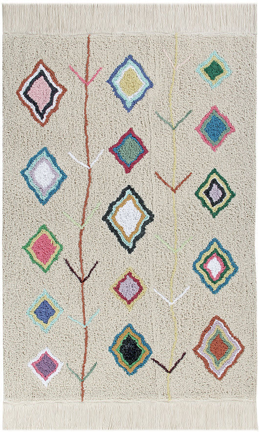 Lorena Canals Tapis coton beige 140x200 Beige 200x1x140cm