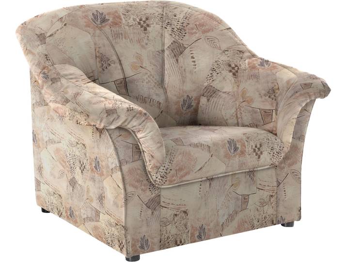 Sessel DOMO COLLECTION Pegnitz zeitlos, elegante Armlehnen, komfortabel , braun, B:105cm H:82cm T:82cm, 100% Polyester, Sessel, Sessel