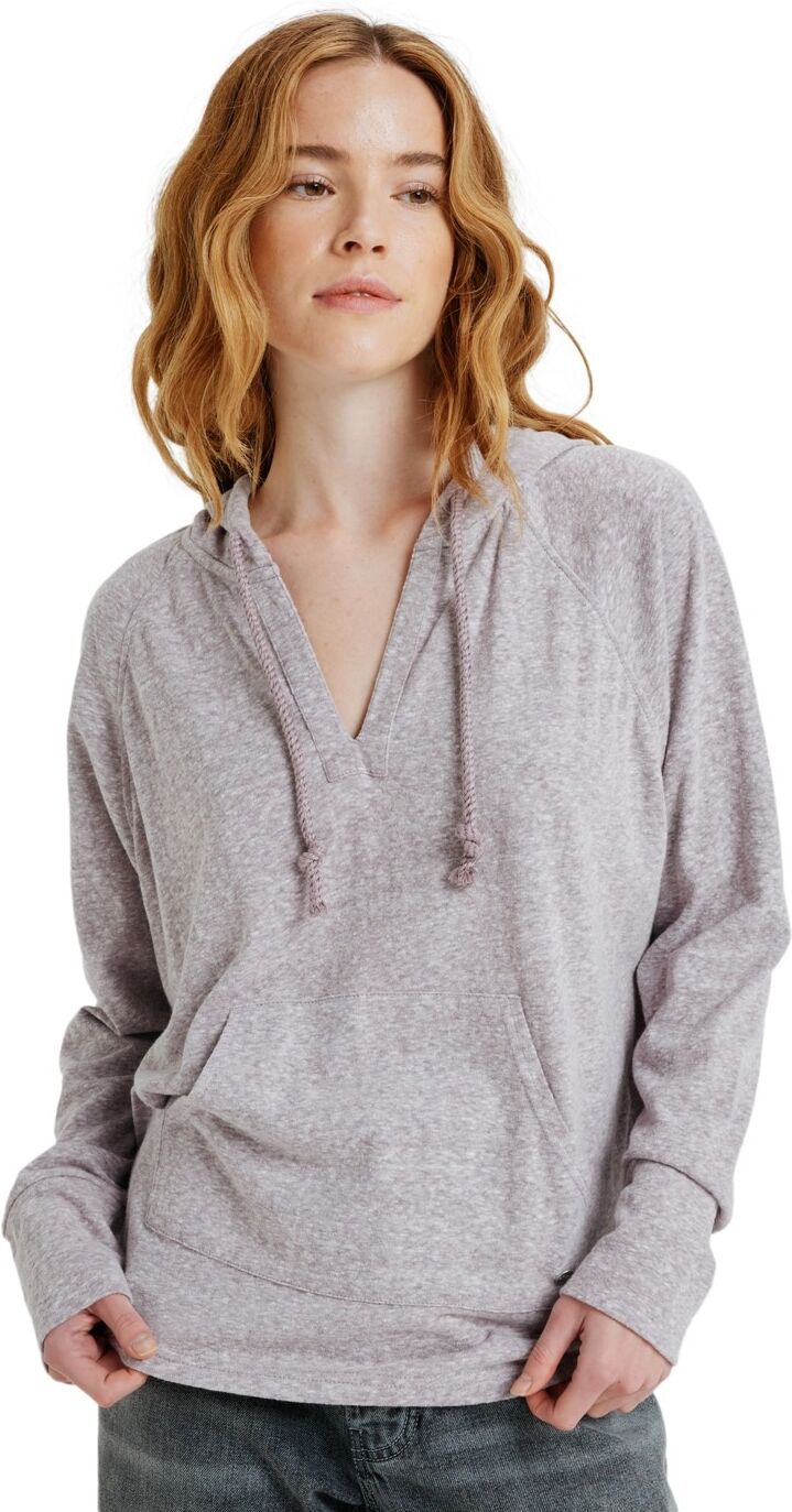 Hoodie ROXY "Destination Surf", Damen, Gr. XS, grau (nirvana), Obermaterial: 55% Baumwolle, 45% Polyester., Sweatshirts Hoodie nirvana XS