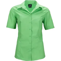 James & Nicholson Damen Popeline Business Bluse kurzarm JN643 lime green XL