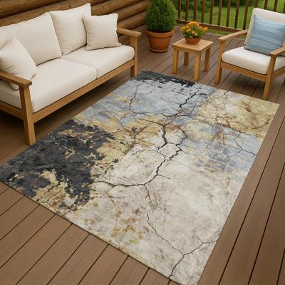 Addison Rugs Machine Washable Indoor/ Outdoor Modern Crackle Chantille Rug