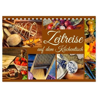 Zeitreise auf dem Küchentisch (Tischkalender 2027 DIN A5 quer), CALVENDO Monatskalender