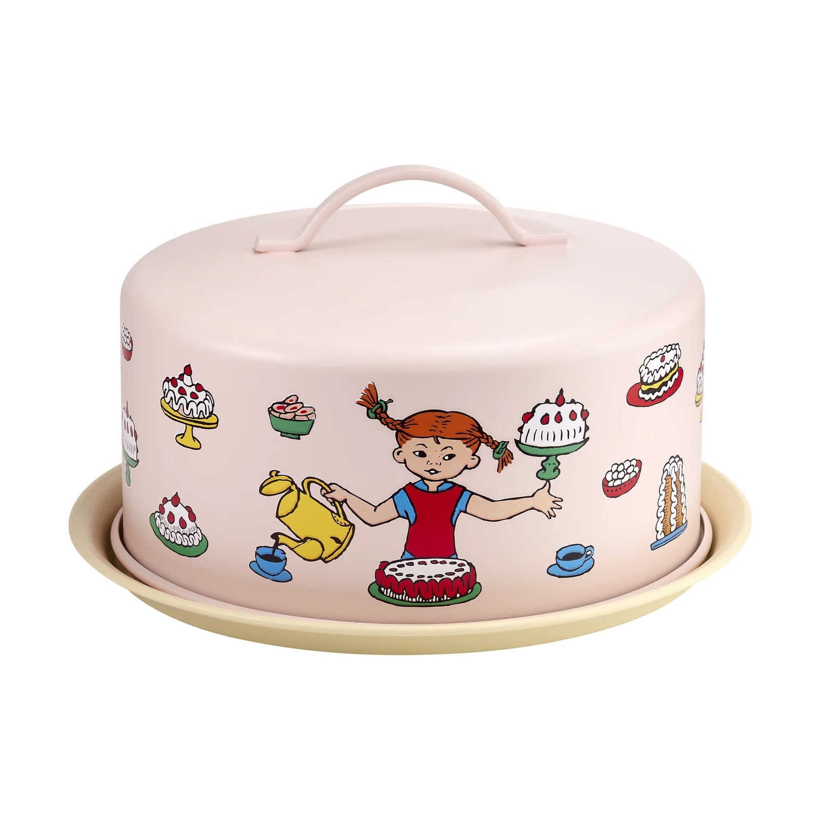 Muurla Pippi plateau met stolp Verjaardag