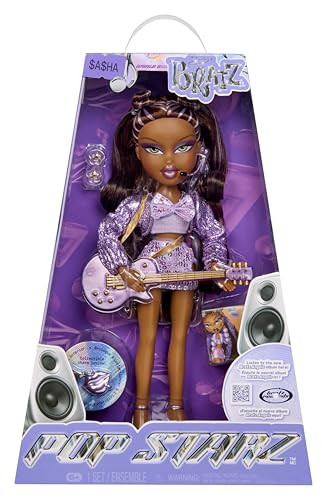 Bratz Pop Starz Sasha modepop met outfit en muziekaccessoires