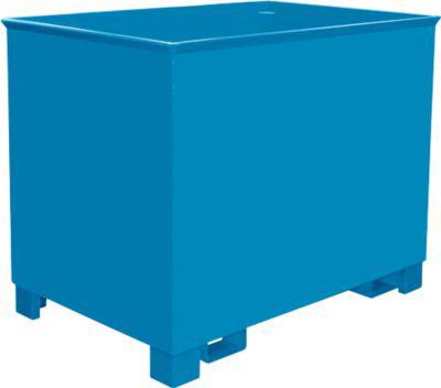Behälter für Routenzüge Typ C 80, für Feststoffe, 3-fach stapelbar, Inhalt 0,8 m³, bis 1000 kg, lichtblau RAL 5012