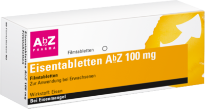 AbZ Pharma GmbH EISENTABLETTEN AbZ 100 mg Filmtabletten 100 St 06683767
