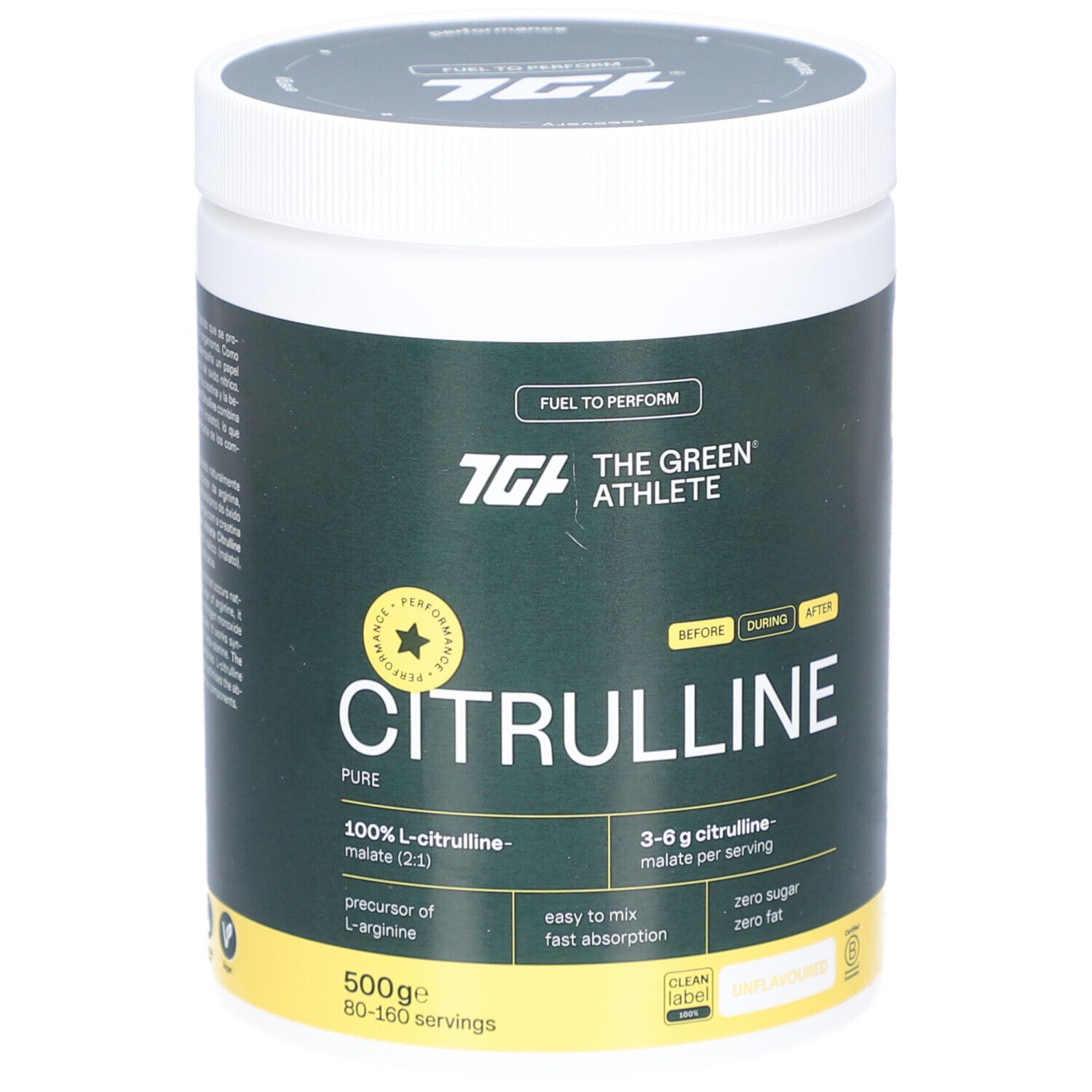 The Green Athlete L-Citrulline-Malate 500g 500 g Pulver