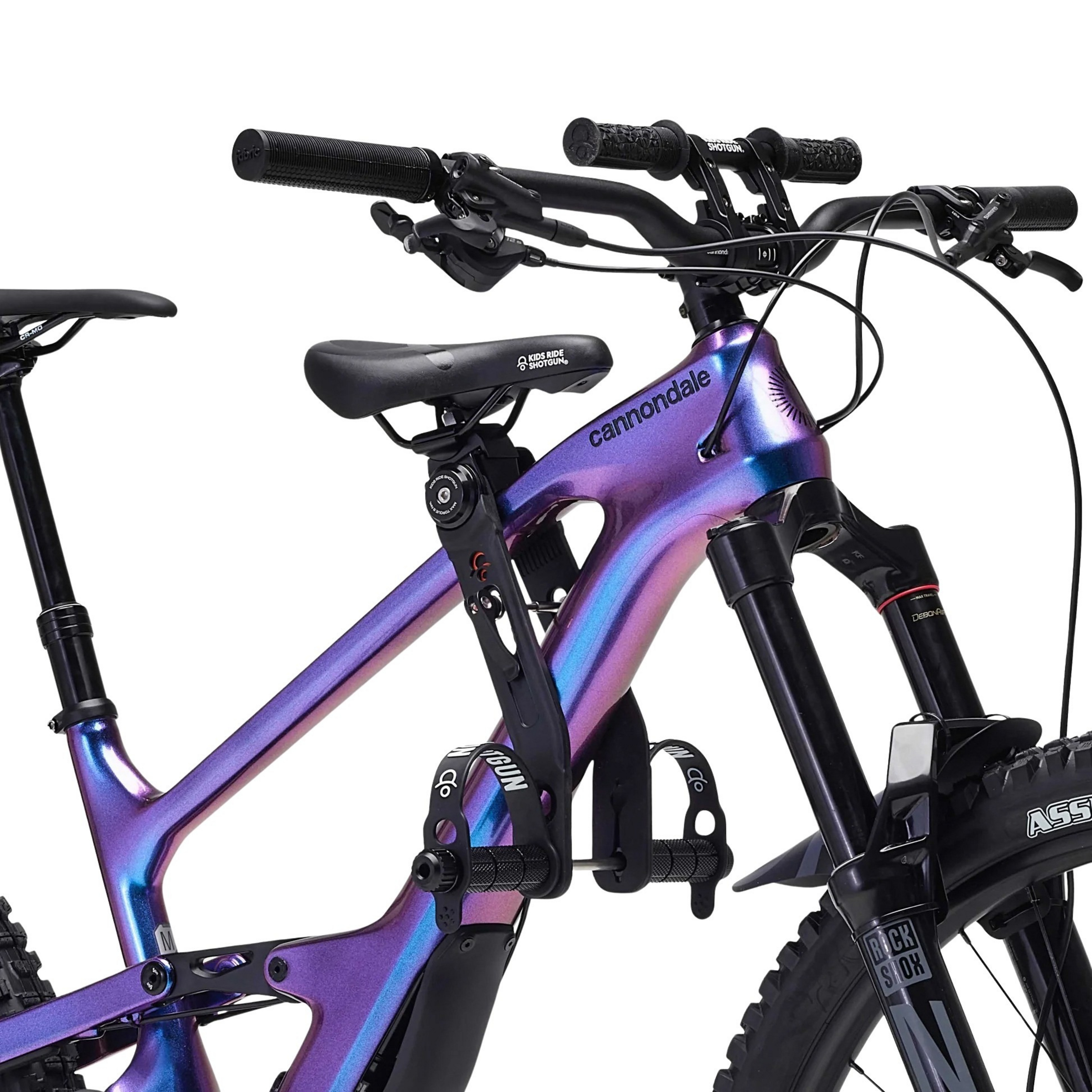 Kids ride Shotgun 2.0 MTB Front Kindersitz/Lenker Combo Set Kinder Kinderfahrradsitze schwarz Mountainbike | Commuting