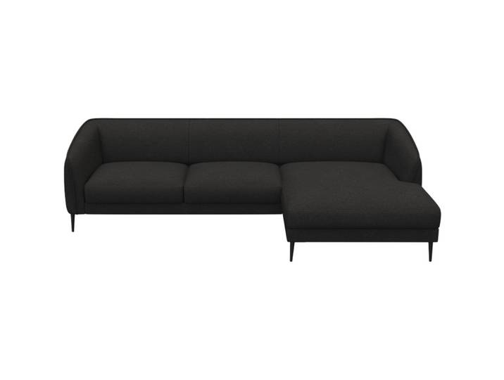 Modernes Ecksofa Fady Stoff Anthrazitgrau B 298 cm T 148.5 cm - Ecksofa