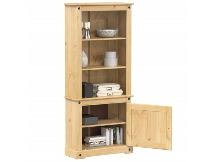Vaisselier Meuble Rangement - - Buffet(1 pc) - bois de pin massif - 74 x 38 x 170 cm@ygb67m