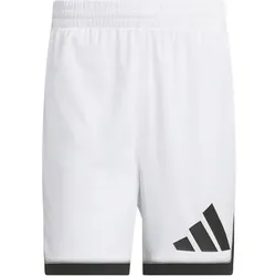 ADIDAS Herren Shorts Basketball Badge of Sport (Länge 9 Zoll), Größe XS in Weiß Weiß