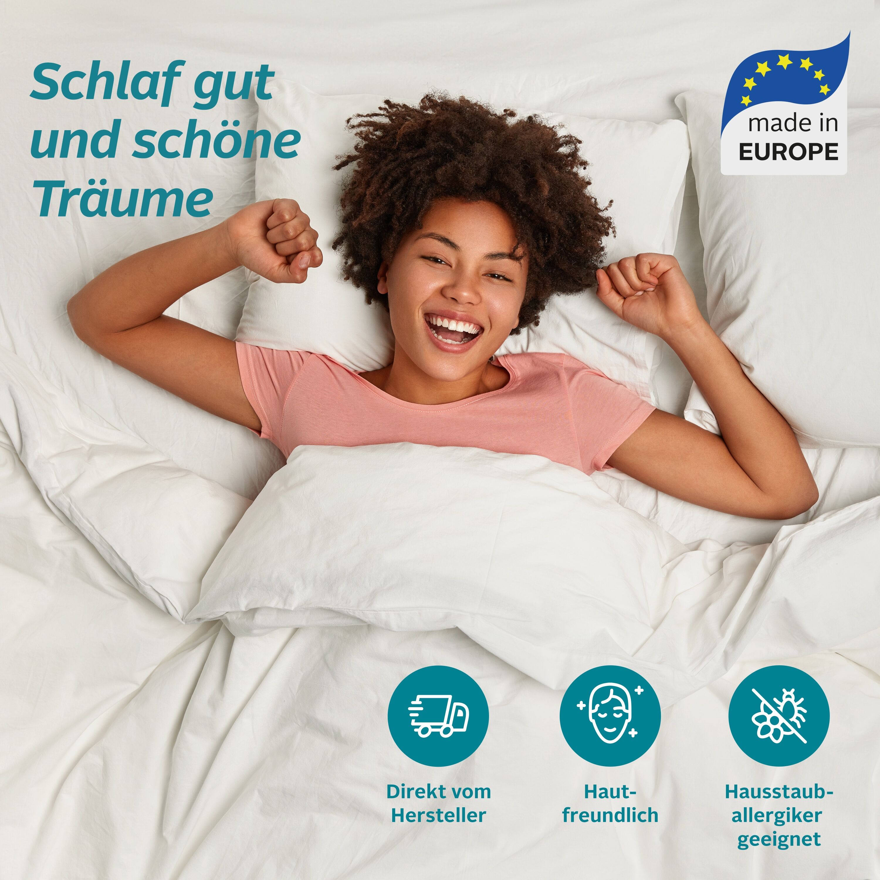 Microfaserbettdecke GOODPRODUCT "Caelan, kaufe eine Decke - erhalte die Leichtbettdecke gratis dazu", weiss (weiß), B:135cm L:200cm, Bezug: 100% Polyester. Füllung: 100% Polyester, Bettdecken, Microfaserbettdecke, Bettdecke 135x200 cm und 155x220 cm, Somm