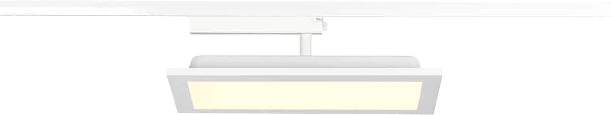 Slv Panel Track Square 150x300mm, 1 Phasen Spot Weiß 18w 3000k - Leuchten Mit 1 Phasen Adapter