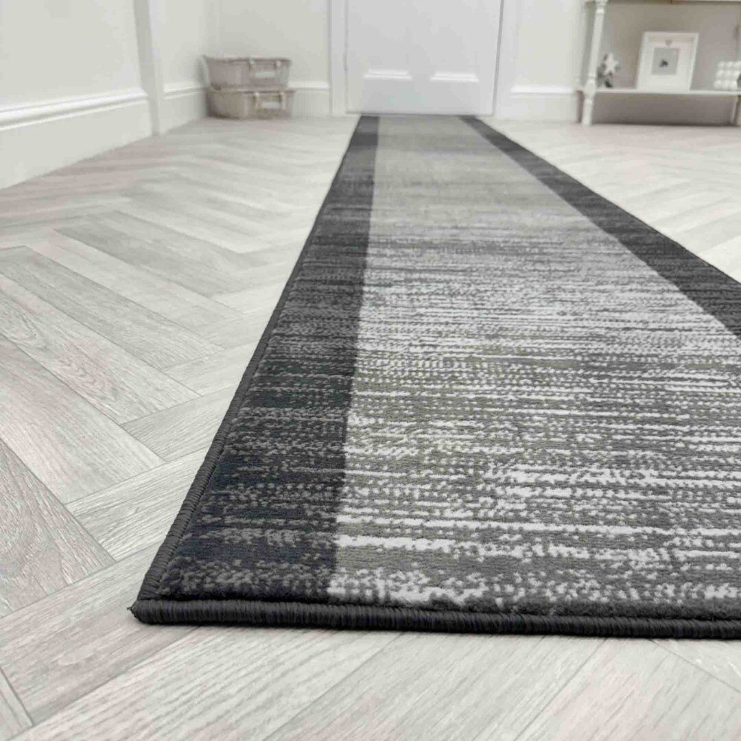 Borough Wharf Runner Ombre Area Rug Dark Grey Runner 70 x 390 cm