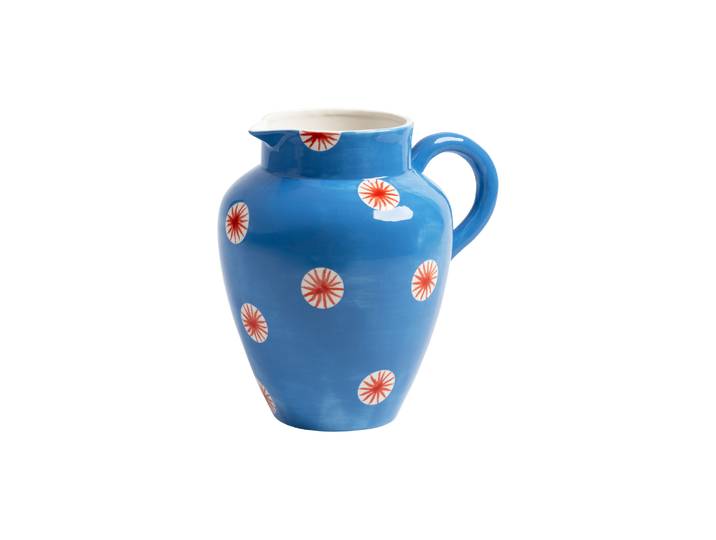 & klevering - Carafe Festivo - Bleu - Grès émaillé