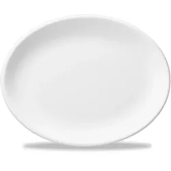 Churchill White Platte Oval Coup 28cm