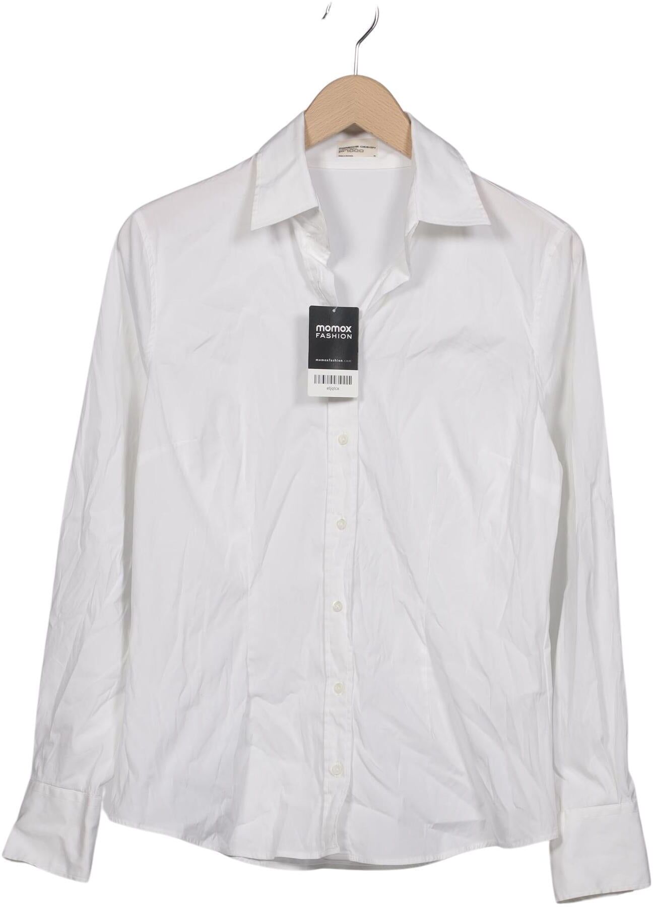 Porsche Design Herren Hemd, Weiß, Gr. M, Synthetik / Elasthan / Baumwolle - Second Hand