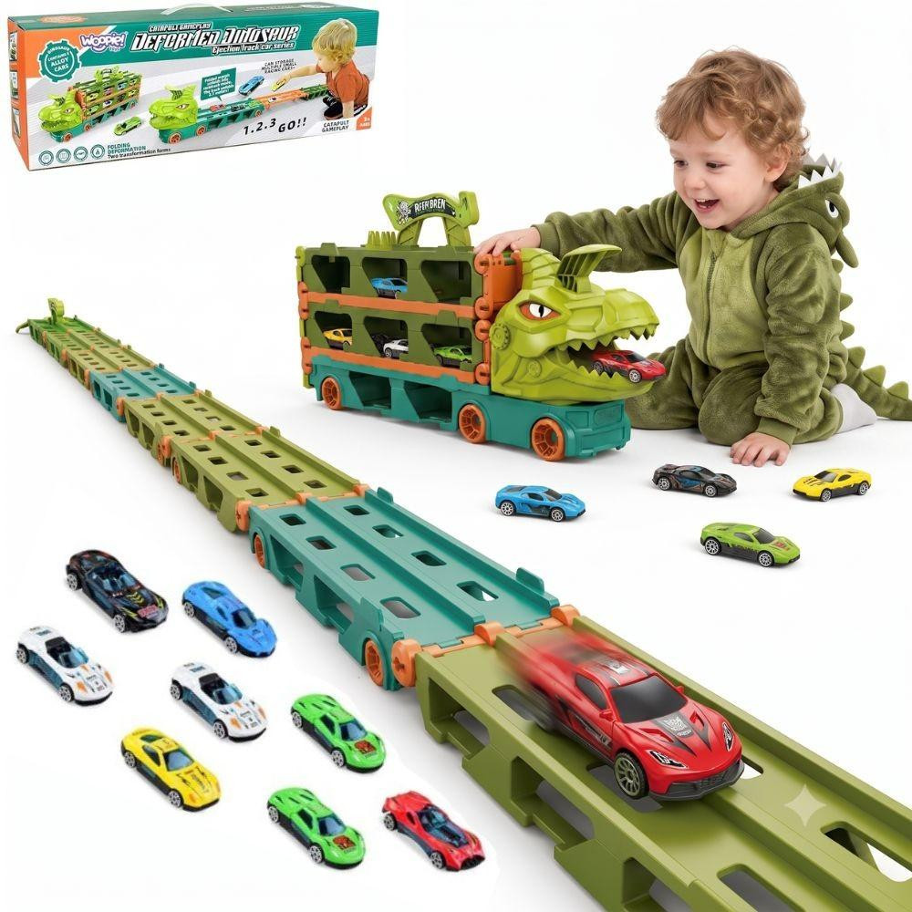 Woopie Speelgoedtruck Dinosaurusbaan voor auto's, 2,1 m